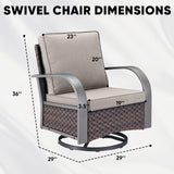 Outdoor Swivel Glider Chairs, HW Series - Belord