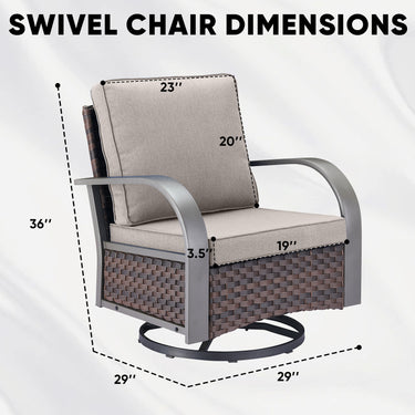 Outdoor Swivel Glider Chairs, HW Series - Belord
