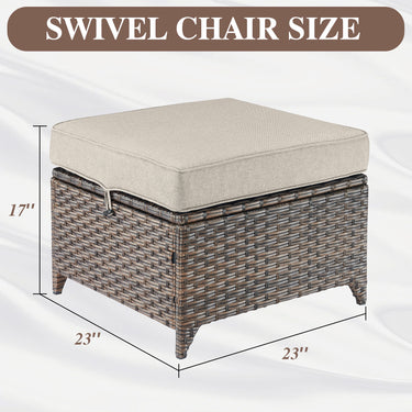 Outdoor Ottoman, DAR Series - Belord