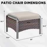 Save 50% - Outdoor Ottoman, HW Series - Belord