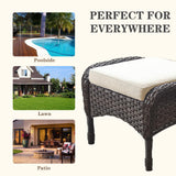 Outdoor Wicker Ottoman, NDS Series - Belord