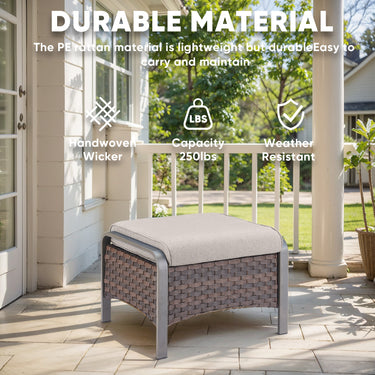 Save 50% - Outdoor Ottoman, HW Series - Belord