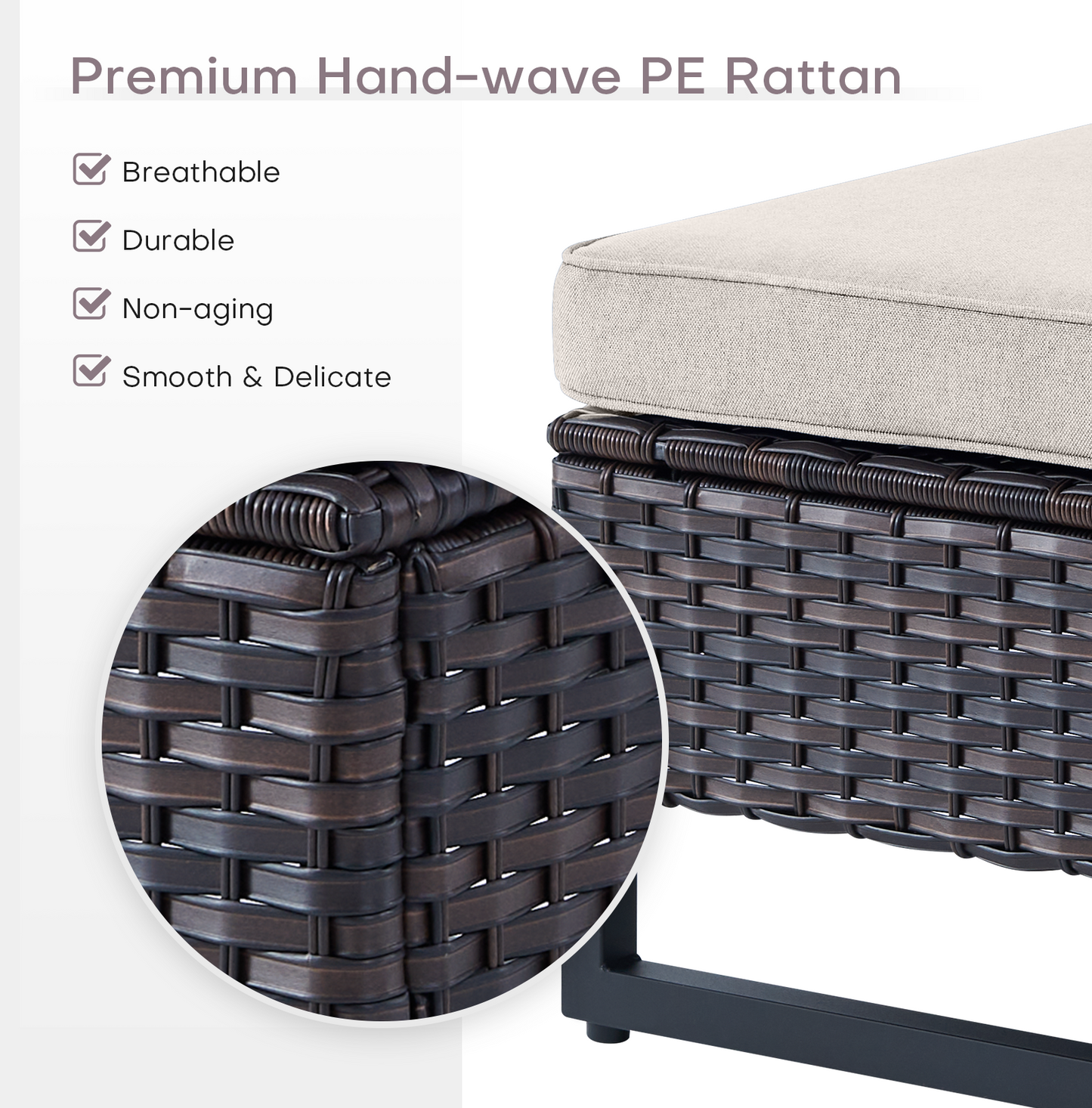 Save 40% - Outdoor 2-PC Ottoman, GRS Series