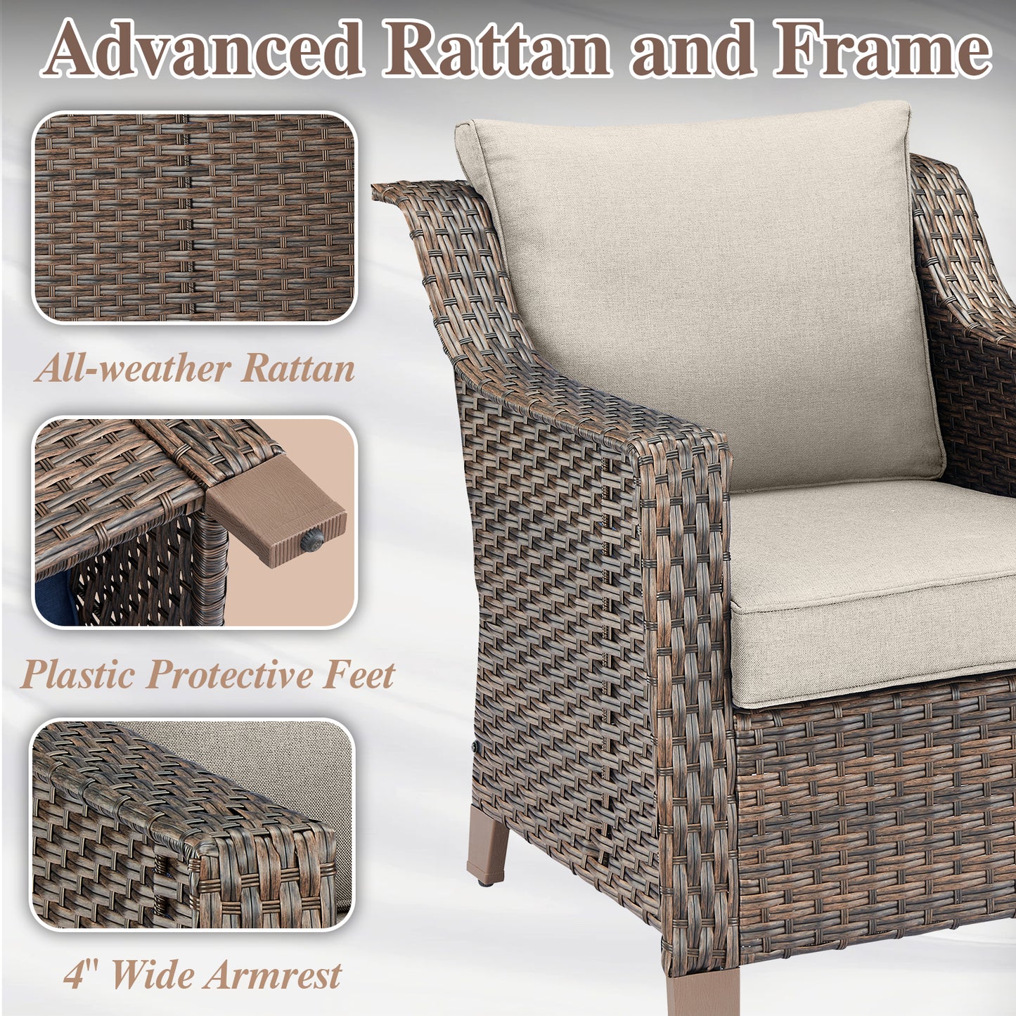 Save 50% - Outdoor Patio Chairs, DAR Series