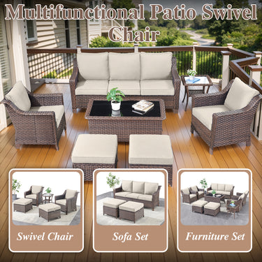Outdoor Ottoman, DAR Series - Belord