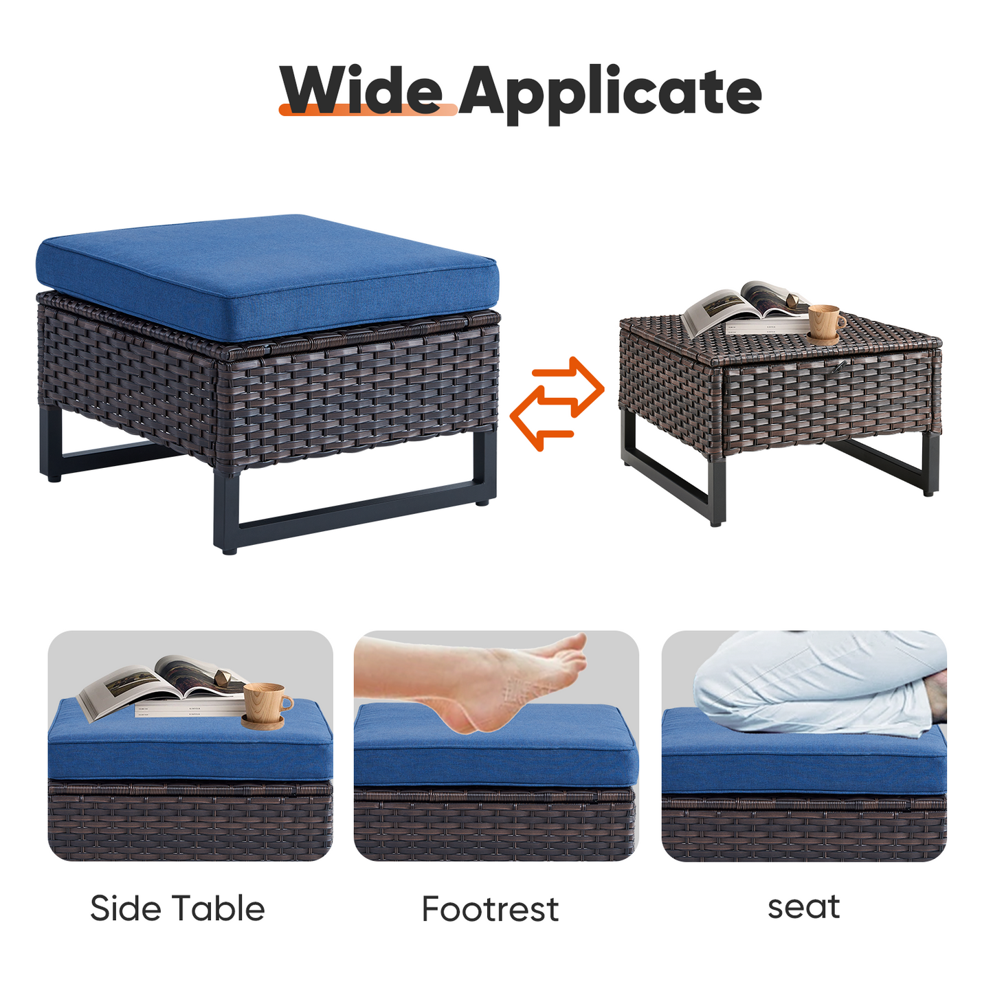 Save 40% - Outdoor 2-PC Ottoman, GRS Series