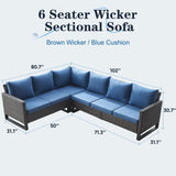 Save 40% - 6-Piece Large Sectional, GRS Series - Belord