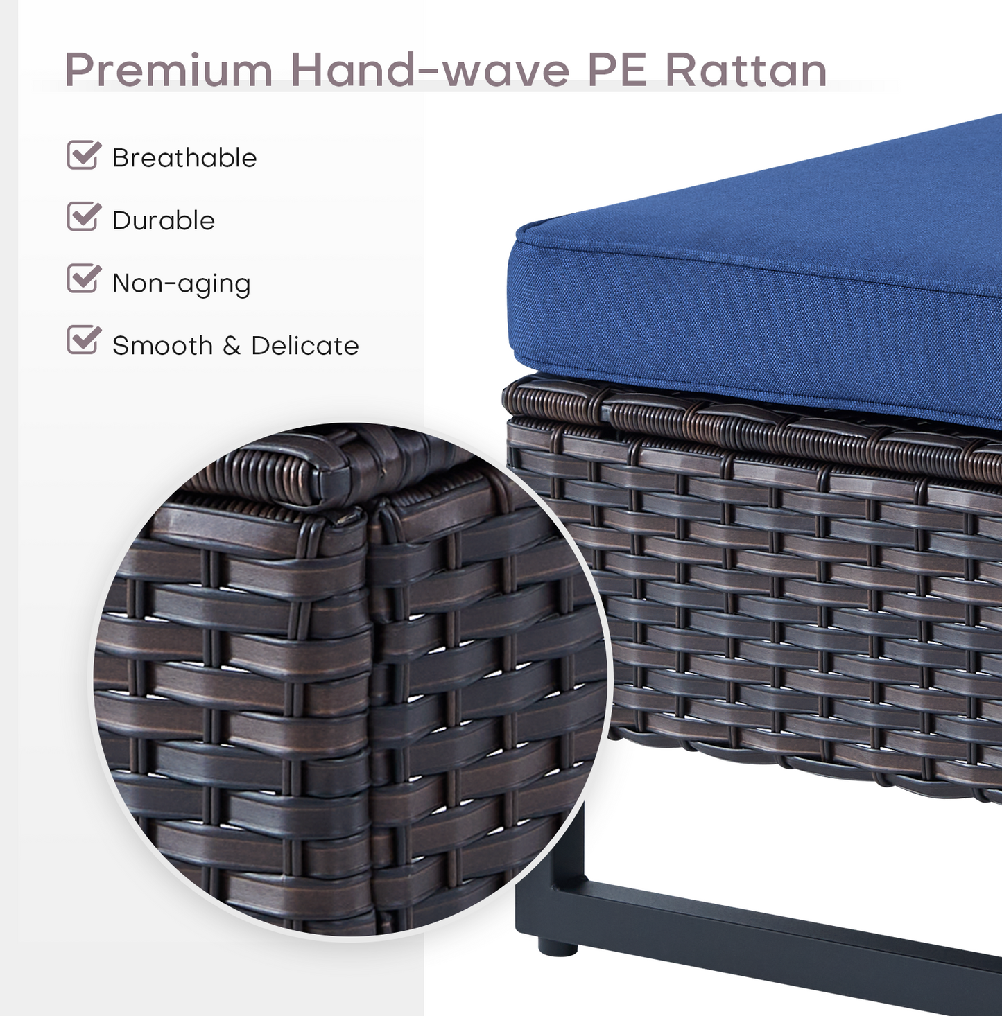 Save 40% - Outdoor 2-PC Ottoman, GRS Series