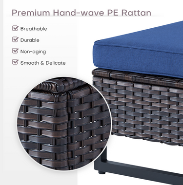 Save 50% - Outdoor 2-PC Ottoman, GRS Series - Belord