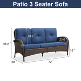 Outdoor Wicker Sofa, NDS Series - Belord