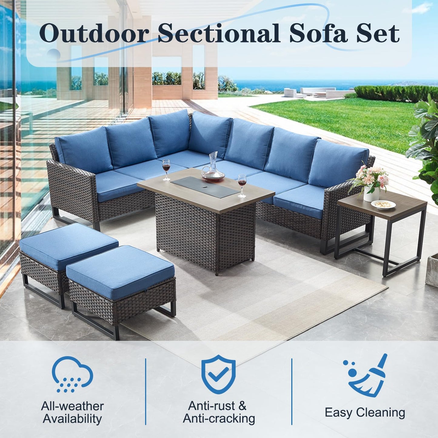 Save 40% - 6-Piece Large Sectional, GRS Series