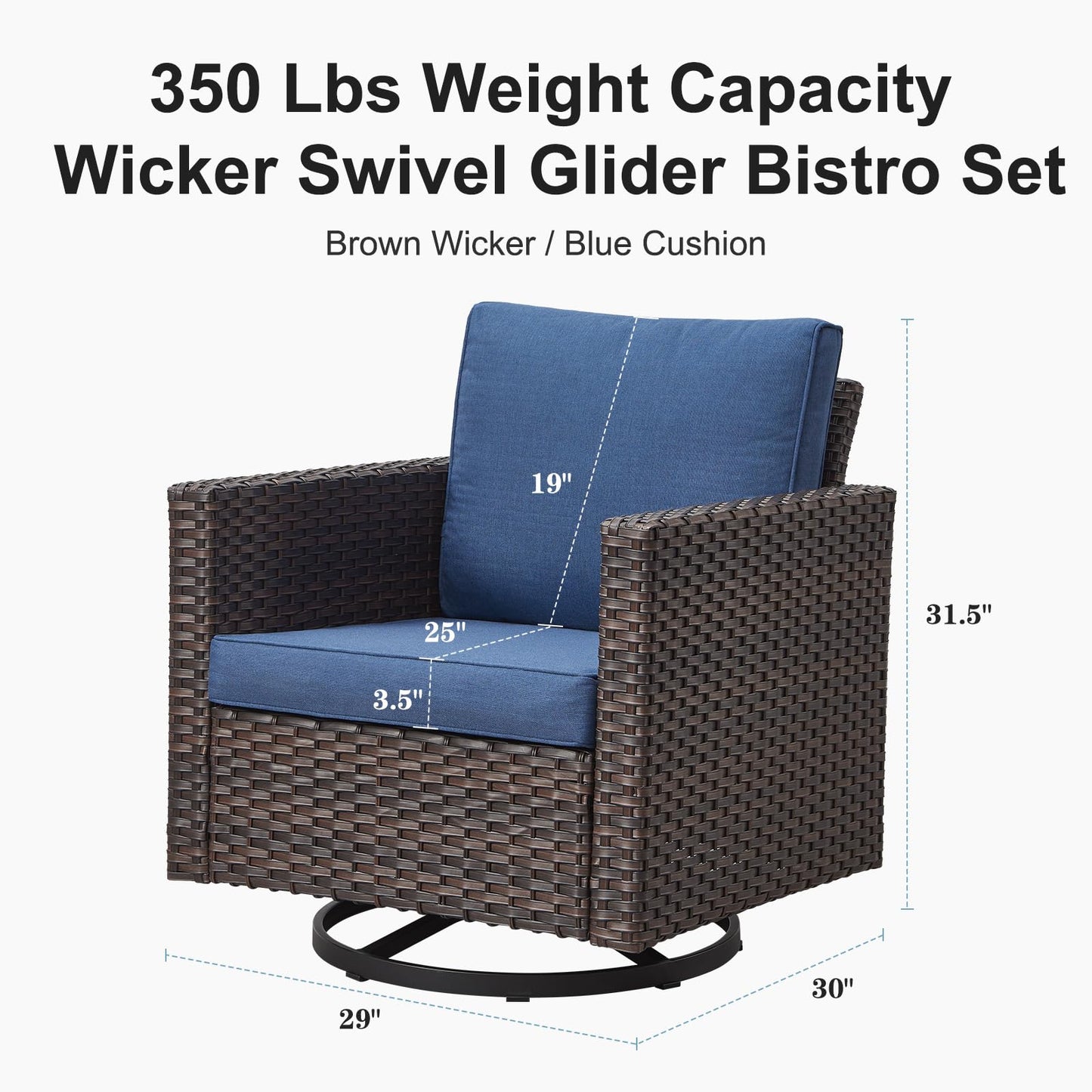 Save 30% - Outdoor Swivel Glider Chairs, GRS Series