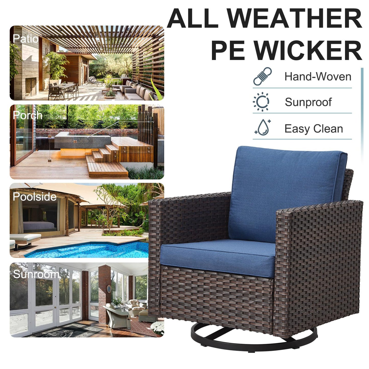 Save 30% - Outdoor Swivel Glider Chairs, GRS Series