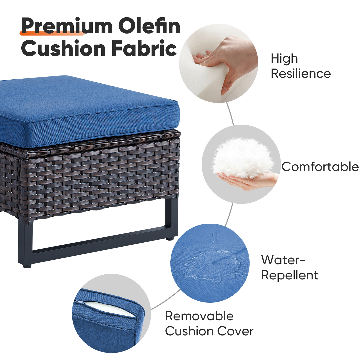 Save 40% - Outdoor 2-PC Ottoman, GRS Series