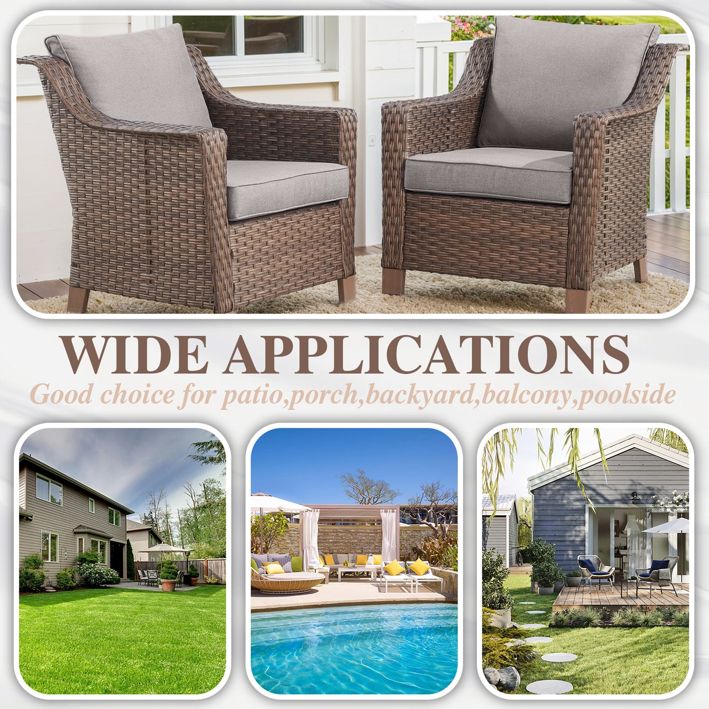 Save 50% - Outdoor Patio Chairs, DAR Series