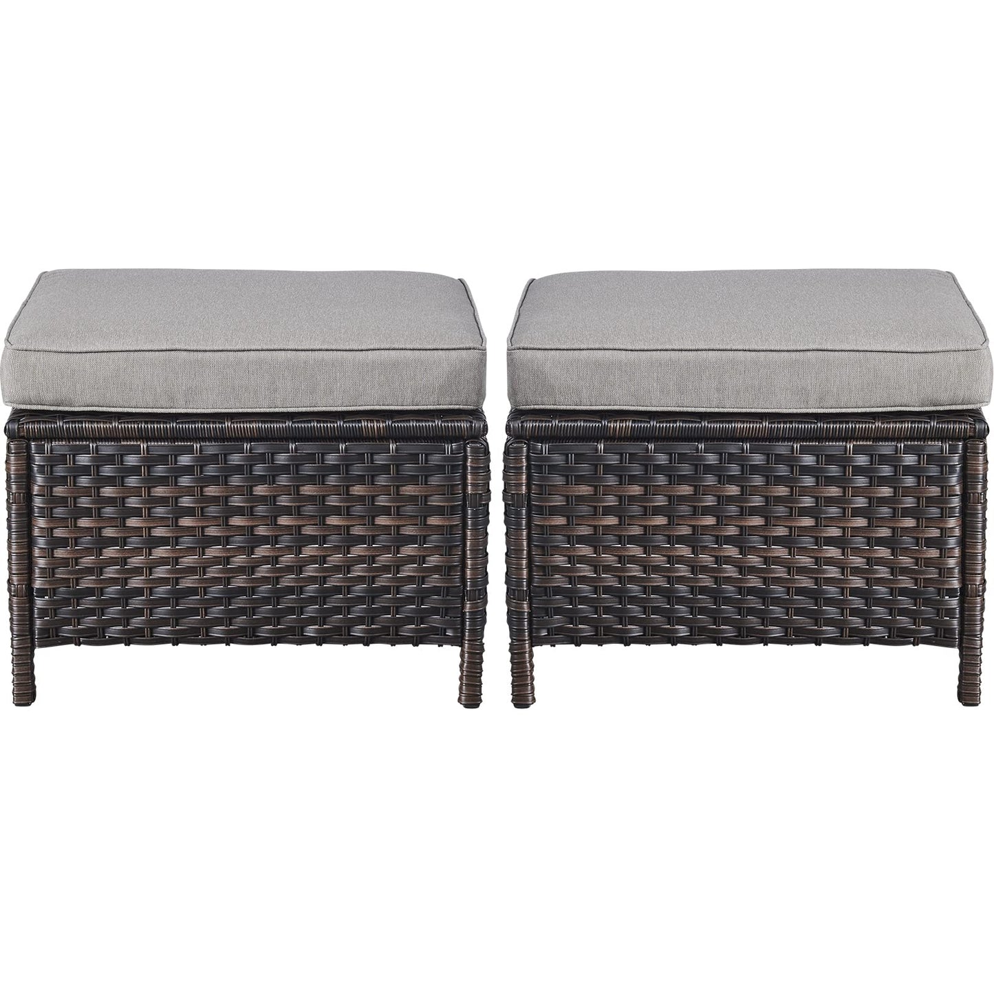 Outdoor PE Rattan Ottoman, NTC Series