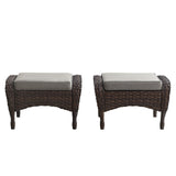 Outdoor Wicker Ottoman, NDS Series - Belord