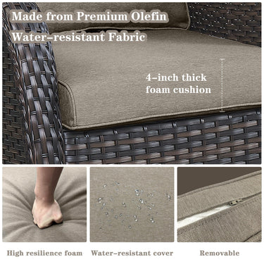 Save 60% - Swivel Glider Chairs Set with Side Table, NTC Series - Belord