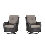 Save 60% - Outdoor 2PC PE Rattan Swivel Glider Chairs, NTC Series - Belord