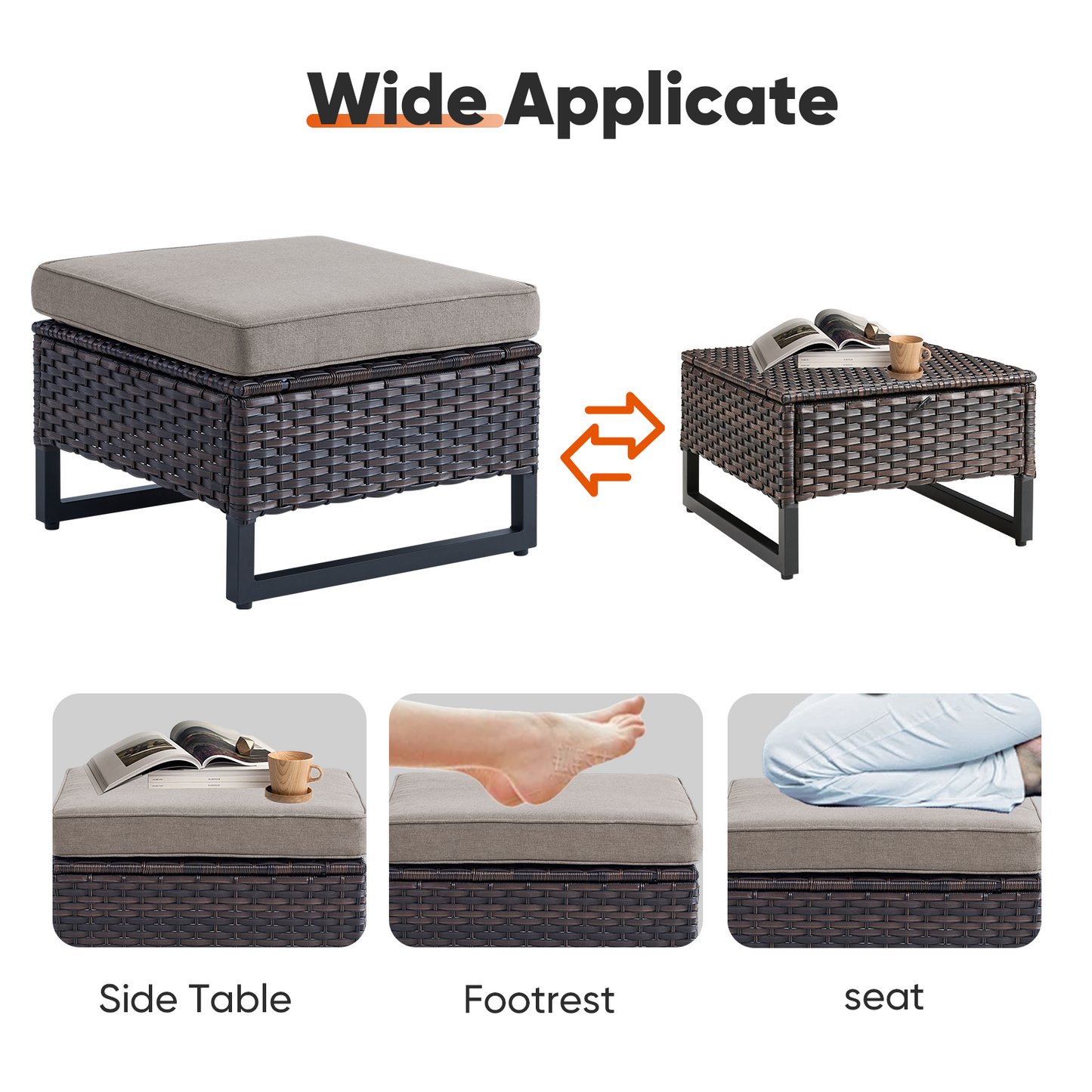 Save 40% - Outdoor 2-PC Ottoman, GRS Series