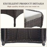 Outdoor Wicker Ottoman, NDS Series - Belord