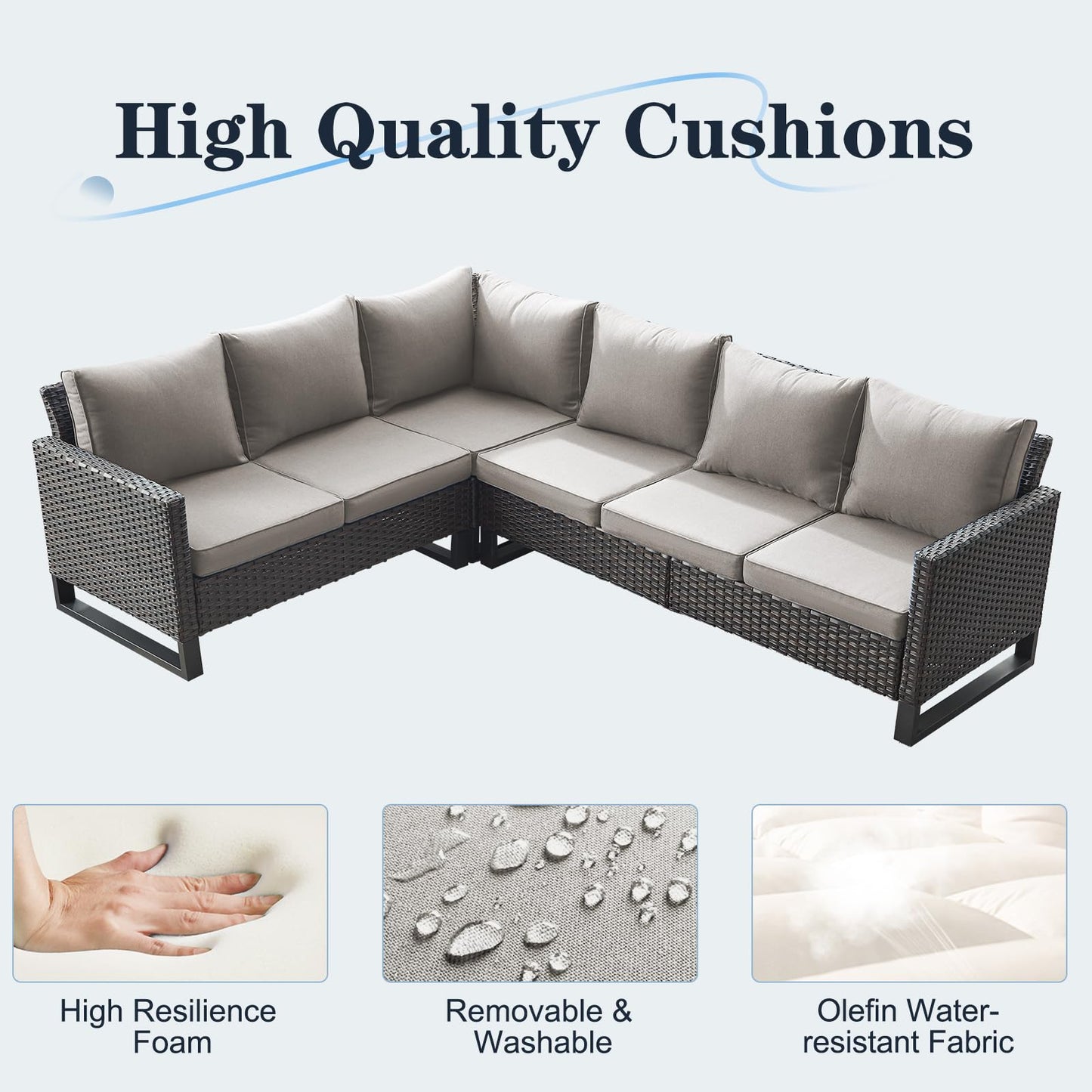 Save 40% - 6-Piece Large Sectional, GRS Series