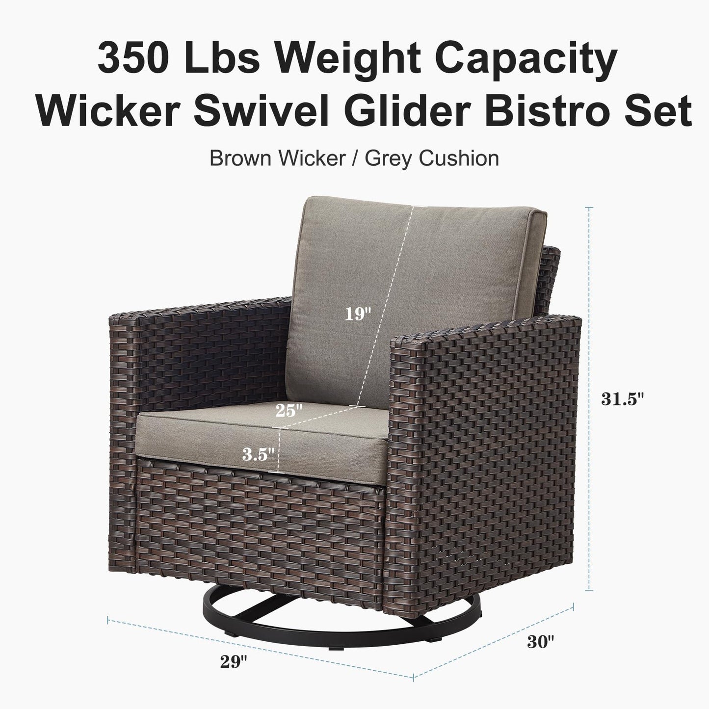 Save 30% - Outdoor Swivel Glider Chairs, GRS Series