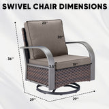 Outdoor Swivel Glider Chairs, HW Series - Belord