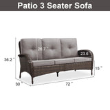Outdoor Wicker Sofa, NDS Series - Belord