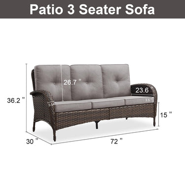 Outdoor Wicker Sofa, NDS Series - Belord