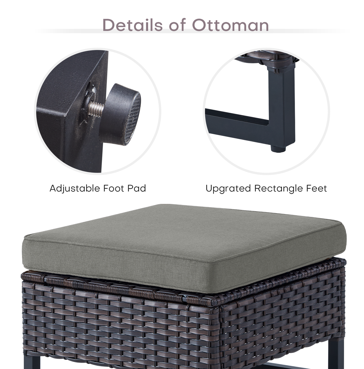 Save 40% - Outdoor 2-PC Ottoman, GRS Series