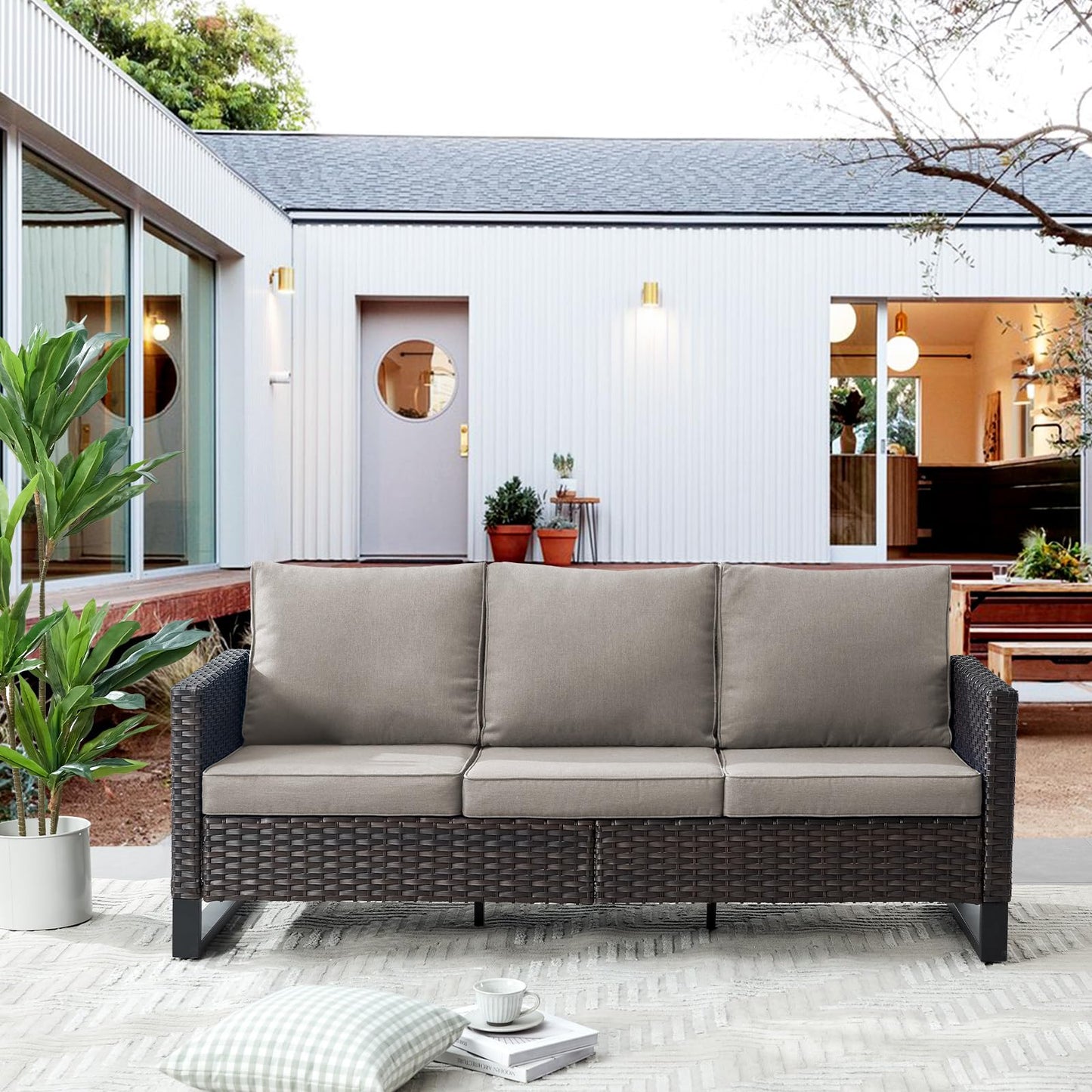 Outdoor Wicker Sofa, GRS Series - B2B Wholesale