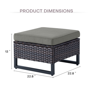 Save 50% - Outdoor 2-PC Ottoman, GRS Series - Belord