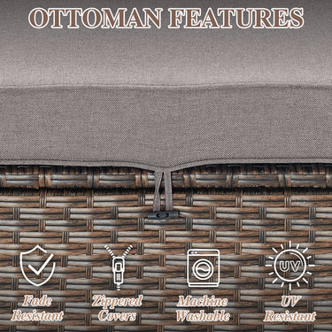 Outdoor Ottoman, DAR Series - Belord
