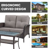 Loveseat Set with Coffee Table, NDS Series - Belord