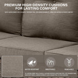 Large Sectional Set 10-Piece with Rocking Chairs, Coffee Table, and Side Table, NDS Series - Belord