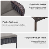 2-PC Outdoor Poolside 5-Position Adjustable Chaise Longue, NTC Series - Belord