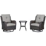 Save 60% - Swivel Glider Chairs Set with Side Table, NTC Series - Belord