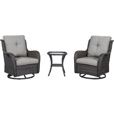 Save 60% - Swivel Glider Chairs Set with Side Table, NTC Series - Belord
