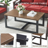 Luxury 4-Piece Patio Furniture Set with Swivel Chairs & Coffee Table - BBR Series - Belord