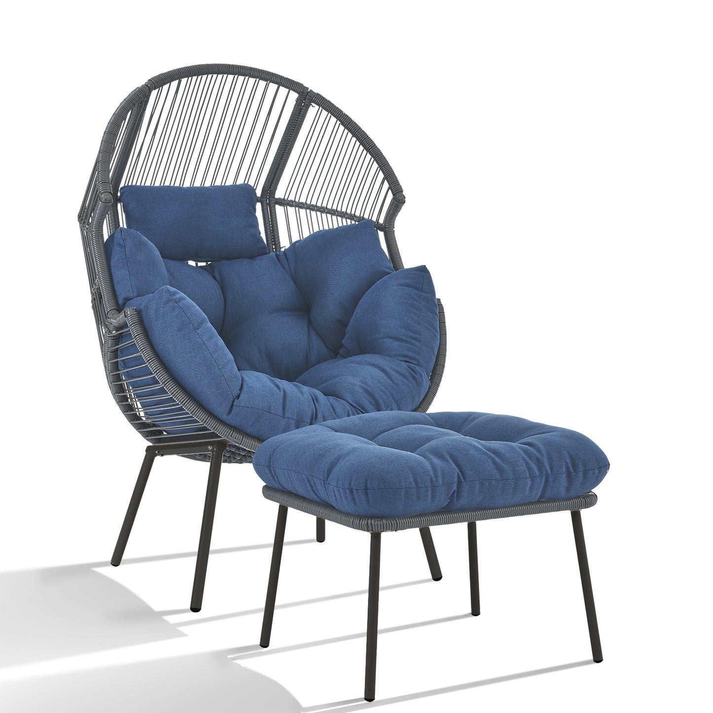 Save 60% - Egg Chair Set with Ottoman