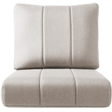 Belord luxury 6-inch thick outdoor seat cushion for patio chairs and sectional seating, water-resistant and 24x24 inches.