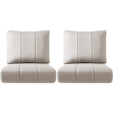 Belord luxury outdoor seat cushions set of 2, 24x24x6-inch water-resistant patio chair and sofa cushions on rattan furniture.