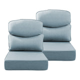 Belord patio deep seat cushion with 6-inch thickness, 24x24 inches, olefin fabric cover, removable, available in 8 colors