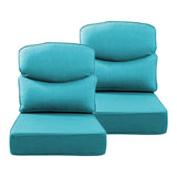 Belord patio deep seat cushion, 6-inch thick, 24x24 inches with removable cover in vibrant olefin fabric, available in 8 colors
