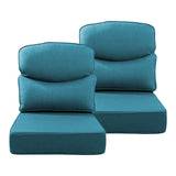 Belord patio deep seat cushions with 6-inch thickness, 24x24 inches, olefin fabric, removable cover, available in 8 colors.