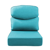 Belord patio deep seat cushion with 6-inch thickness, 24x24 inches, Olefin fabric, removable cover in multiple colors.