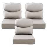 Belord patio deep seat cushions, 6-inch thick, 24x24 inches, olefin fabric with removable cover in a vibrant color.