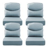 Belord patio deep seat cushion with 6-inch thickness, 24x24 inches, olefin fabric, removable cover, available in 8 colors.