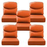 Belord patio deep seat cushion with 6-inch thickness, 24x24 inches, Olefin fabric and removable cover in various colors.